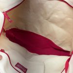 Coca-Cola  Canvas Tote Bag Red Cream with "Have a Coke and a Smile"Coin Pouch Photo 3