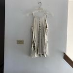 Doe & Rae  cream and green ruffle top S Photo 4