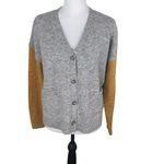 Hem & Thread  Colorblock Grandpa Long Sleeve Button Front Sweater Cardigan Small Photo 11