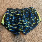 Nike  Dri-Fit Blue / Green Athletic Short Size Large Photo 1