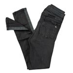 Rag and Bone A7 Rag Bone Jean Tuxedo Stripe Skinny Jeans Women's Size 24 Black Wash Photo 0