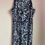 Athleta Santorini Indigo Floral Tropical High Neck Travel Tank Dress XS Photo 1