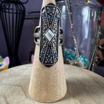 Free People  Silver Ring with Blue Accents Photo 7