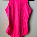 Aerie Smoothez By  Womens Pink Bodysuit Size Large Seamless Racerback High Neck Photo 0