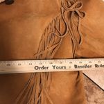 Carroll original wear leather tassel fringe western rodeo jacket coat Y2K M fall Tan Size M Photo 8