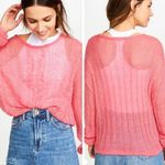 Free People Bubblegum Barbie Pink Alpaca Angel Soft Knit Sweater Photo 1