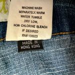 Crest Wide Leg Embellished Cropped Women’s Sz 19/20 Boho Artsy Whimsical Denim Blue Photo 8