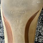 Coach  Elora Patent Leather Peep Toe Wedges Photo 10