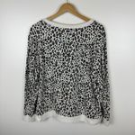 Talbots  Womens Leopard Print Pullover Size 1X Long Sleeve‎ Comfort Cozy Casual Photo 1