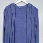 Barefoot Dreams Women S Blue CozyChic Ultra Lite Hooded Cardi Pockets Sweater Photo 2