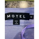Motel  Pelmo Mini Skirt In Woven Light Purple Medium Photo 4
