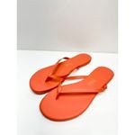 Tkees  Flip Flops Size 5 Coral Slip On Leather Sandals Photo 4