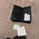 Kate Spade New York Black Pebbled Leather Wallet Full Length Continental Style Photo 4