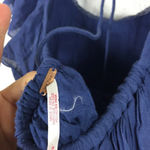 Free People Hailey Blue Oversized Ruffle Gauzy Mini Dress Small Photo 4