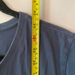 Life is Good Blue Crusher Tee V-neck Super Mom Cotton Casual Women's size Large Photo 7