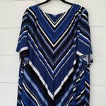 Catherine’s Women’s 3X Blue Black White Maxi Dress Long Photo 4