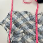 Joie NWT  Abiah silk Dress porcelain plaid dress sz XL Photo 5