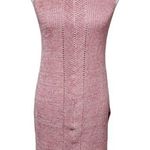 Poof! pink marled mockneck vented sleeveless tunic size large Photo 0