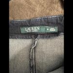 Ralph Lauren  Denim skirt, leather trim, zipper, size 8 Photo 8