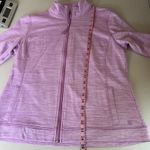 Talbots  Full Zip Jacket Size Large Petite Pink Spaced Dyed UPF 50 Active Wear Photo 4