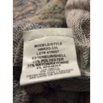 Tribal Women's Top Medium M Paisley Print 3/4 Sleeve Lightweight Blouse Tan Photo 5