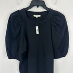 J.Crew Madewell Puff Sleeve Tee Shirt Cotton Top Relaxed Minimalist Jet Black XXS NWT Photo 7