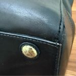 Coach 11048 Hamptons Tiffany Turnlock Satchel Black Leather Tote Shoulder Bag Photo 13