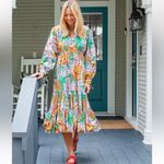 Farm Rio  M Lilac Mixed Fruits Midi Dress Photo 1