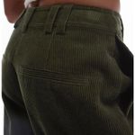 Topshop Corduroy Peg Pants Khaki Green NWT Size 0 Photo 3