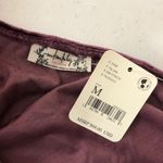 Free People  All Night Velvet Tank Tunic Sleeveless Low Back Fig Jam Purple M Photo 4