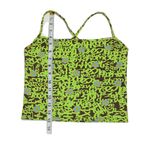 Aquarella Neon Graffiti Cropped Swim Tank Top Green Photo 9