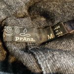 prAna  Grey Slouchy Ruched Neck Size Medium Cozy Outdoorsy Gorpcore Pullover. Photo 3