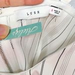 Lush Clothing Lush Corset White Stripped Dress size Small Photo 4