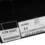 Azalea Wang Federica Silver Crystal Shortie Western Cowgirl Boots Rhinestone 6.5 Photo 11