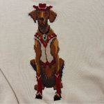 Anthropologie Porridge Western Jolene Dog Cowboy Pullover Sweater Size Medium Photo 1