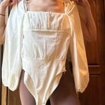 Princess Polly  Laura Bodysuit Size 4 in white Photo 2