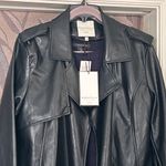 Bagatelle Black Trench Coat FAUX Photo 2