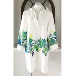 ZARA  Jual Flower Print Collar Dress, Size XL New w/Tag Photo 8