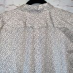 Duluth Trading Shirt Womens XL White Burgundy Long Sleeve Button Front Photo 6