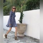 ANINE BING  | Lisette Blue‎ Floral Dress | Large Photo 1