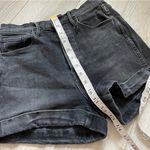 3x1  NYC High Rise Rolled Cuff Denim Shorts Black (Size 27) Photo 1