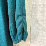 ALYX Size XL ALine Green Super Soft Sweater Dresss 3/4 Ruched Sleeves Ve… Photo 4