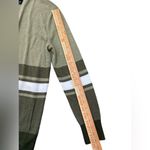 Green striped cotton open cardigan Size M Photo 4