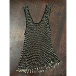 Gorgeous Black and Gold Metal Sparkly Mesh Festival Top Size Small Photo 6
