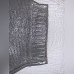 Verve Ami : Metallic Silver Short Sleeve Sweater, L Photo 3