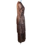 Sabina Musayev carry dress in bronze Medium Womens Midi Long Brown Photo 4