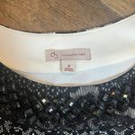 Dress Barn Vintage-Inspired Black Lace Overlay Dress with Beaded Neckline Size 4 Photo 4