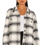 Sanctuary X Revolve The Plaid Shacket in Moonstone Plaid Size L Photo 0