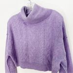 Free People  Riviera Cashmere Turtleneck Knit Sweater Viola Purple Size XS Photo 3