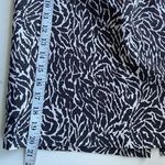 Loft  Brown White Cotton Silk Print Mini Skirt Size 8 Petite Photo 6
